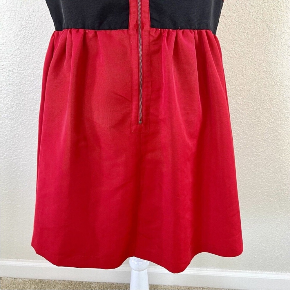 Prabal Gurung for Target Red Sleeveless Dress Black Accents Size 14 - Picture 9 of 16